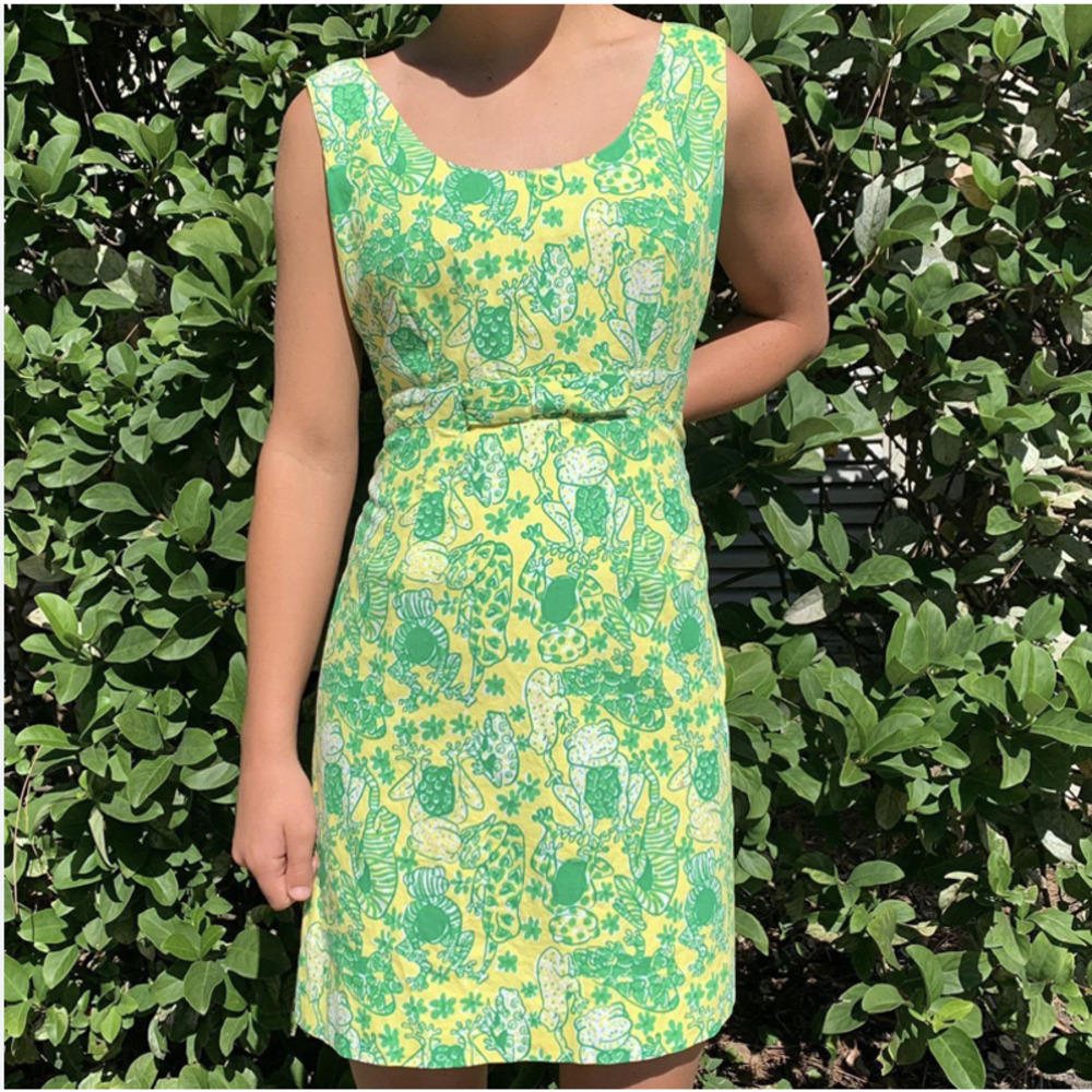 Lilly Pulitzer White Label Vintage Frog Sundress